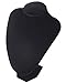 Necklace Display - Jewelry Display Stand - Black Velvet Necklace Display Bust Holder 11.5 x 7.5 x 3.5 Inches