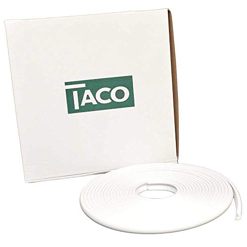 Flexible Vinyl Rub Rail Insert Size: 1" H x 0.5" W x 600" D, Color: Arctic White