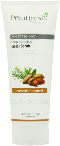 Bio Creative Lab Petal Fresh Botanicals Whitening and Facial Scrub, Rosemary and Almond, 7 Ounce