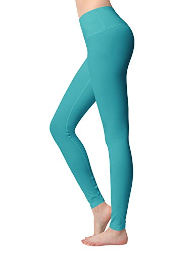 ACTICLO Capri Yoga Pants For Women With Hidden Waistband Pocket Jade Small