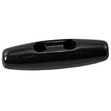 HOUSWEETY 20PCs Black 2 Holes Resin Toggle Sewing Buttons 4x1.1cm(1 5/8