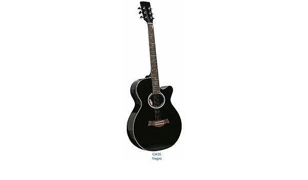 Guitarra acústica Academy CA05CE Negra : Amazon.es: Instrumentos musicales