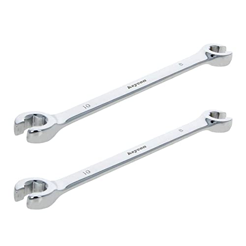 Utoolmart 2Pcs Flare Nut Wrench, 8mm x 10mm Metric