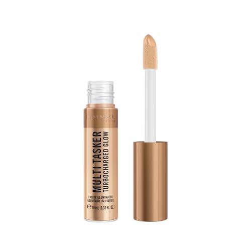 Multi Tasker Turbocharged Glow, 006 It’s Giving Glow, Illuminante liquido per il viso, Perle riflettenti, Luminosità naturale, Vitamina C & E, Formula Vegana, 10 ml