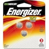 Energizer 357 SR44 Silver Oxide Watch Electronic Battery Bundle of 3