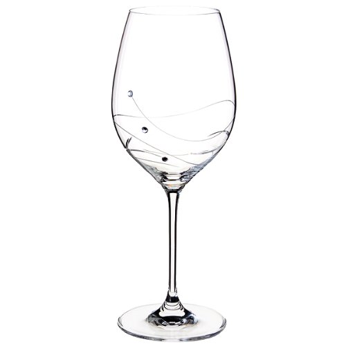 Dartington Crystal Glitz Goblet Wine Glasses, Set of 02