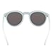 JIM HALO Rimless Polarized Sunglasses for Women Men Round One Piece Mirror Lens (Blue Frame/Polarized Mirror Blue Lens)