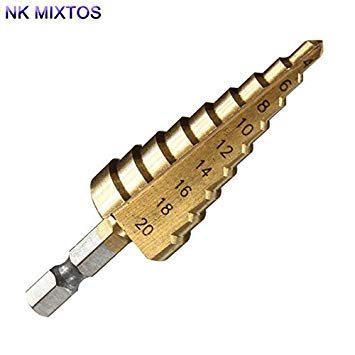Generic 1Pcs HSS Step Drill Bit Set Titanium Drill Bit Set Drill Hole 4-20mm Power Tools Carbide Drill