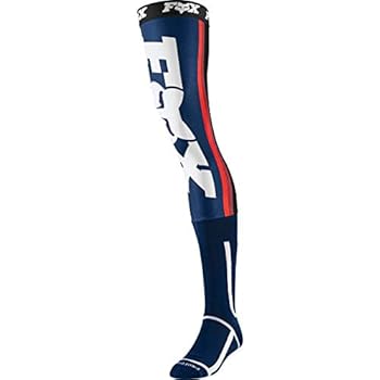 2020 Fox Racing Linc Knee Brace Socks Navyred M