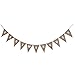 PIXNOR BABY SHOWER Hessian Bunting Banners Party Decoration 11 Flags primary