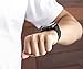 Smart Watch Bands Compatible with Series 5 4 3 2 1, Metal Strap for Apple Watch Band 42mm 44mm, Stainless Steel Mesh Sport Wristbands for Men Women, Black