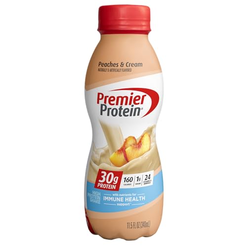 PREMIER PROTEIN SHAKE, PEACHES & CREAM, 30G PROTEIN,...