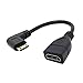 Afunta High Speed 90 Angle HDMI to Mini HDMI Cable V1.4 3D for Camcorders Tablet