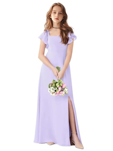 Junior Bridesmaid Dress for Wedding Ruffle Short