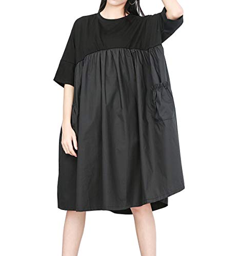 ellazhu Women's Baggy Casual Black Midi Dresses with Jamaica | Ubuy