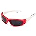 RIVBOS Rubber Kids Polarized Sunglasses With Strap Glasses for Boys Girls Baby and Children Age 3-10 RBK003 （Red）