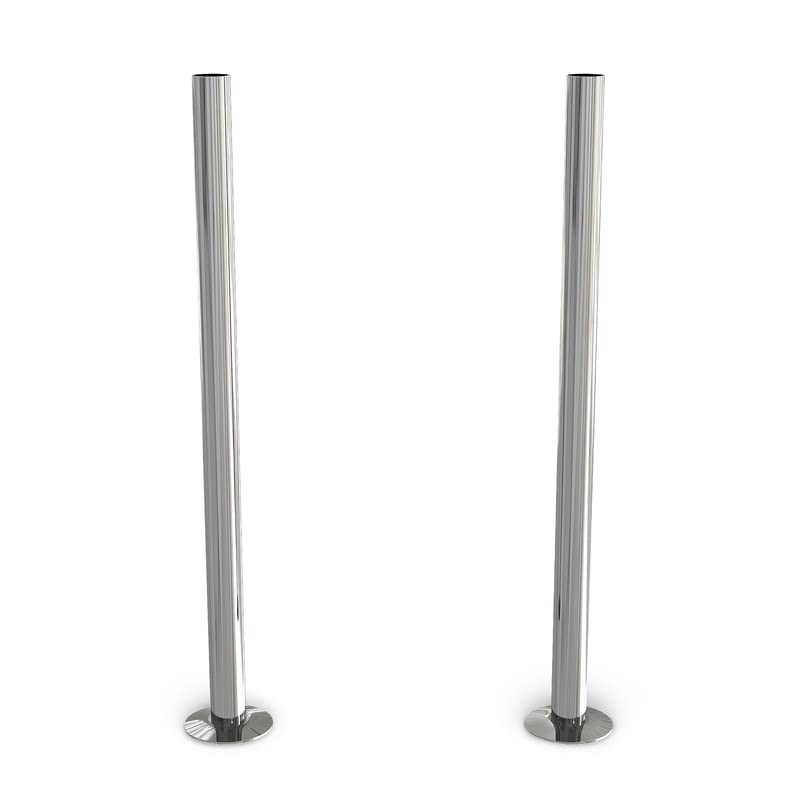 UK Radiators Polished Brass Radiator Pipe Cover - Polished Brass Finish - 300mm Brass Pipe Covers - Perfect Addition to Any Interior Design