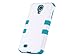ULAK Galaxy S4 Case, S4 Case - Hybrid Shock Resistant Rubber Case Cover for Samsung Galaxy S4 IV i9500 3in1 Hard Plastic +Soft Silicone (White+Blue)