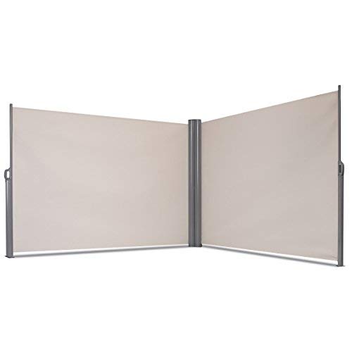 Tangkula Outdoor Patio Retractable Folding Side Screen Awning