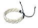 Nove Jewelry Leather Hawaiian Surfer Style Natural Hemp Braided Bracelet Adjustable Cord