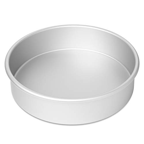 Last Confection 2-Piece Round Cake Pan Set - 8" x 2" Deep Aluminum Pans