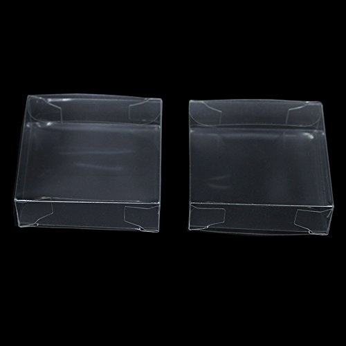 Multiple Usage Clear Plastic Retail PVC Packaging Boxes for Wedding Party Birthday Favor Transparent Cube Jewellery Decorative Accessories Take Out Container (100, 2.0x2.0x0.6 inch(5x5x1.5 cm)) - Thumbnail 4