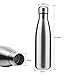 Water Bottle Stainless Steel BPA Free Leak Proof Large Capacity Cola Shape Flask Kids Thermoses for Sports Travel Outdoor (Stainless Steel 4pc,17oz)