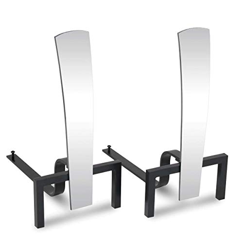 image for Pilgrim, Polished Nickel Home and Hearth 18669 Fonda Andirons, Black, 