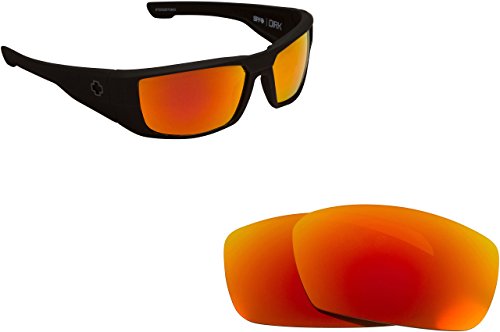 New SEEK Replacement Lenses Spy Optics DIRK - Polarized Fire Red Mirror
