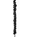 Urbanest 5-Foot Chandelier Chain Cord Cover, Black Faux Silk