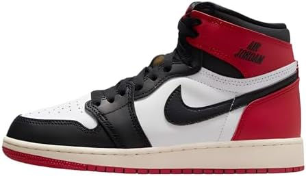 Amazon.com | Nike girls Air Jordan 1 Low Grade School, White/Vivid