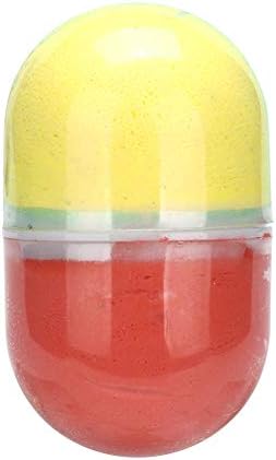 KSell Rainbow Pill Slime Fluffy Floam Slime Kit Non toxic Handmade Stress Relief Toy for Kids Teenagers Adults (4C)