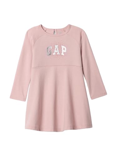 GAP Baby-Girls Logo Dress, Red Floral Print, 2YRS