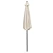 VonHaus 8.8 Feet (2.7meter) Steel Powder Coated Ivory Garden Patio Parasol Umbrella
