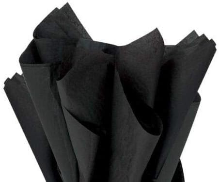 A3 Tissue Paper 100 Sheets for Gift Wrap Party Craft Acid Free (Black)