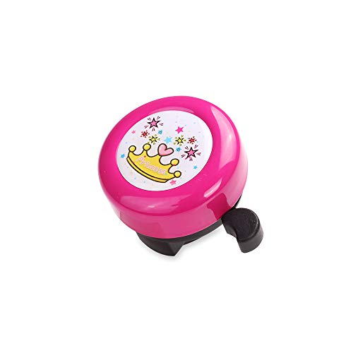 MINI-FACTORY Bike Bell for Kid Girls, Cute Pink Girly Princess Crown Children's Bike Accessory Safe Cycling Ring Horn for Bicycle Handlebar (Princess Crown)