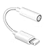Headphone Adaptor for iPhone Adaptor to 3.5mm Converter Earphone Adaptor for iPhone 7/7 Plus Accessories Headphone Cable Splitter Audio Jack Headphone Cable Earbud Adapter Support iOS12