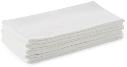 Flatfold Cloth Diapers, White, 5 Count Bamboo Organic Cotton Baby (Embossing)