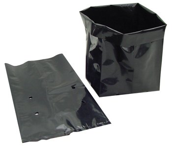 Black Plastic Plant Grow Dirt Bag 1/2 gal Pot Container .5 gal HGB0.5GAL BAG OF 30