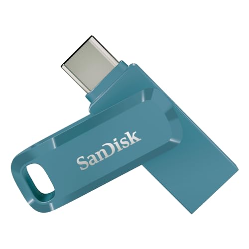 SanDisk Ultra Dual Drive Go USB Type-C Memoria Flash 128 GB (con conectores USB Type-C y Type-A reversibles, para Android móviles, Tabletas, Macs y Ordenadores, hasta 400 MB/s) Navagio Bay