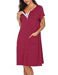 Ekouaer - Camisón de lactancia materna para parto, tallas S-XXL