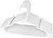 Utopia Home 20-Pack White Plastic Hangers for Clothes - Space Saving Notched Hangers - Durable and Slim - Shoulder Grooves