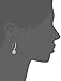 Amazon Essentials Sterling Silver Citrine and Created White Sapphire Teardrop Dangle Earrings, (previously Amazon Collection)