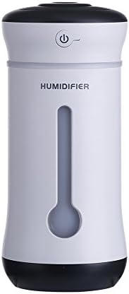 Roful Cool Mist Humidifier,No Noise 300ML Portable Fan Nightlight Triple USB Mini Humidifier For Office Desk Bedroom Home Babies Kids Cars (Black)