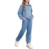 blibean Teen Girls Fall Cotton Sweat Suits Kids Pants Sets Size 6-15 Years
