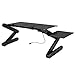 ZENY Laptop Table Adjustable Laptop Bed Stand Notebook Lap Desk with Mouse Tray Breakfast Serving Tray with Folding Legsthumb 4