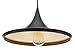 Globe Electric 63872 1-Light Flat Modern Industrial Pendant, Bronze, Oil Rubbed Finish, Gold Interior