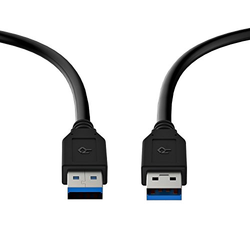 USB Cable, Rankie 2-Pack 6 Feet USB 3.0 Type A Cable (Black) - R1360
