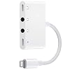Lighting naar Hoofdtelefoon Jack Audio Splitter, 4 in 1 Light-ning Oortelefoon Audio Adapter + Dual 3.5mm Hoofdtelefoon…