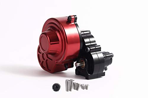 RZXYL 1/10 RC Car Full Alloy Assembled Reverse Transmission Case Gearbox for Axial SCX10(Upgraded Version Must use with Reverse Axle) (Black) - Thumbnail 5